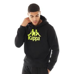 Kappa black unisex hoodie sweatshirt size medium